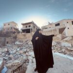 Nina bere etxea zenaren atarian baratza non zuen esaten. Metro batzuk gorago (ez irudikatua) Israelgo armadaren dron bat genuen zelatan. (Argazkia: Andoni Lubaki / Ronak Press Creative Commons By-Nd-Nc 4.0)