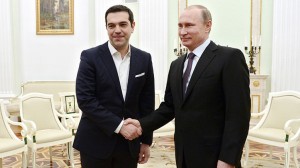Alexis Tsipras eta Vladimir Putin Moskun bilera hasterakoan. (Argazkia: RIA Novosti)