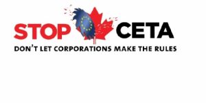 CETA akordioaren aurkako afixa.