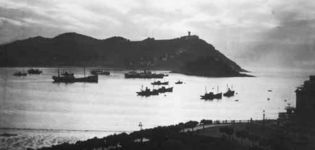 1936ko irailaren 13an azkeneko itsasontziak Donostiatik irteten; faxistengandik ihesi zihoazen herritarrak zeramatzaten.